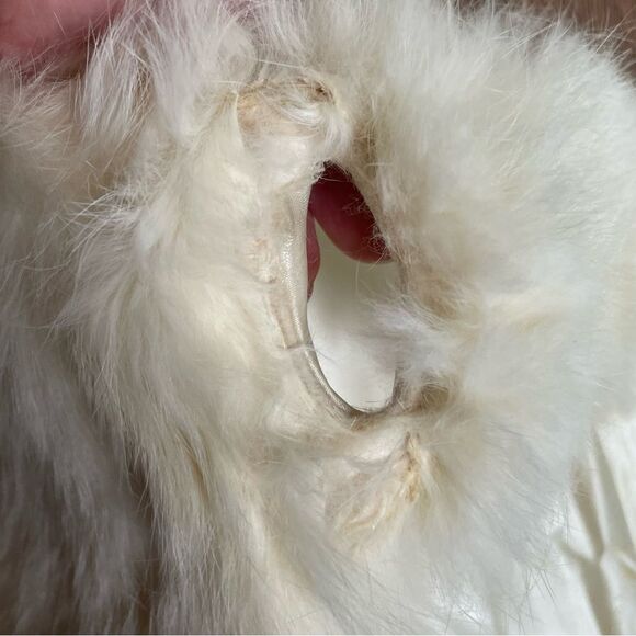 Vintage 60s Fox Fur Stole Bridal Wedding Shawl Stole Wrap Plush Real MCM Cape OS - Picture 4 of 8